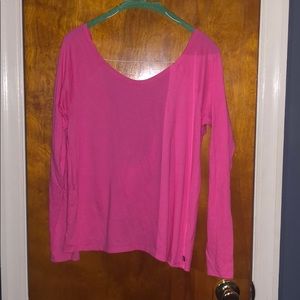 Hot pink LS Fabletics shirt